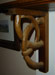 Hand Carved Wood Shelf Support